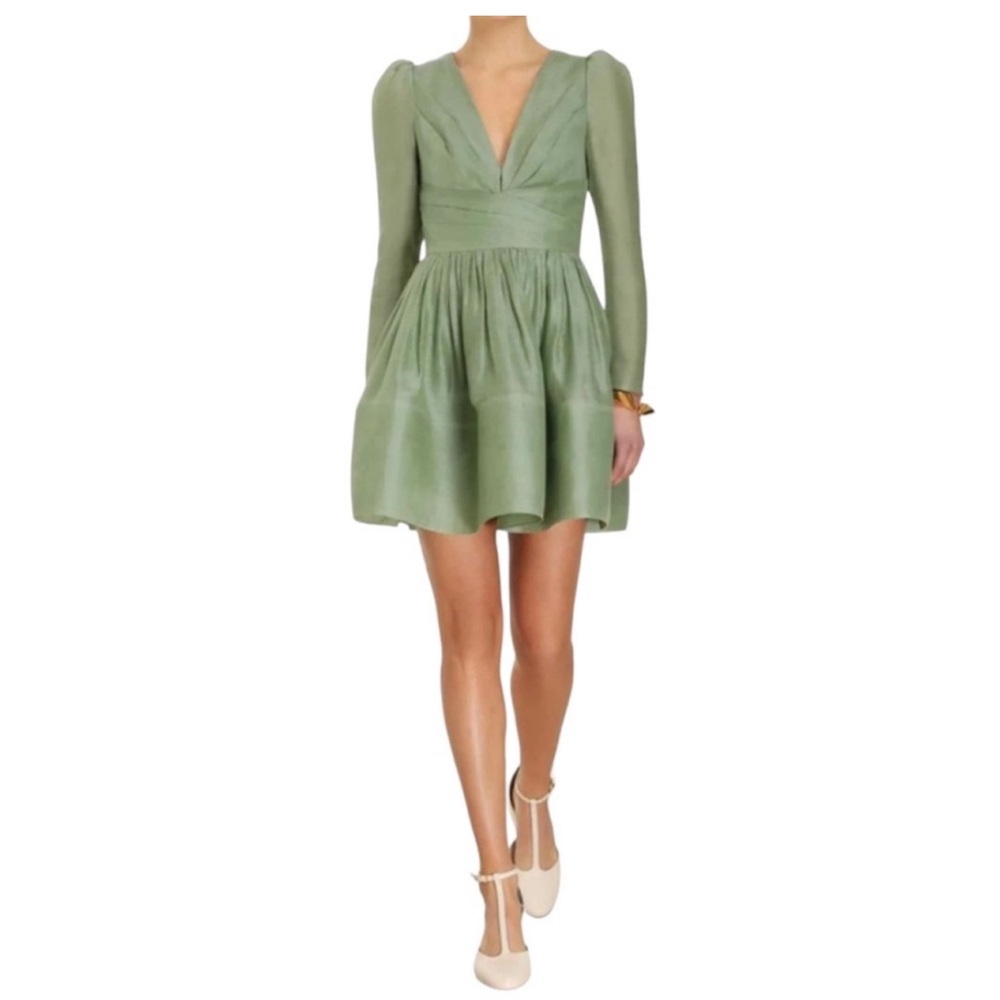 Zimmermann Lyrical Cross Over A-Line Mini Dress